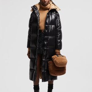 MONCLER HOODED LONG DOWN JACKET